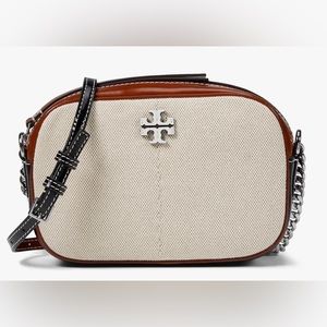 Tory Burch Canvas McGraw Crossbody Camera Bag